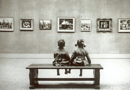 Nostalgische Kunst - Postkarte - Schwarz - Weiß Museum Fotografie, Retro - Sammlerstück für Kunstliebhaber, Bildungs - Dekor und Inneneinrichtung