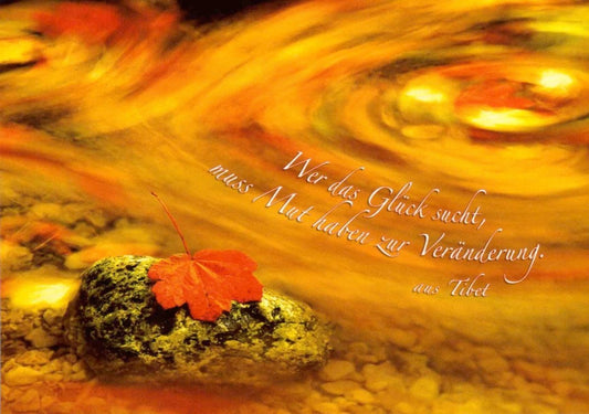 Postkarte Lebensweisheiten: Finde dein Glück auf unerwarteten Wegen