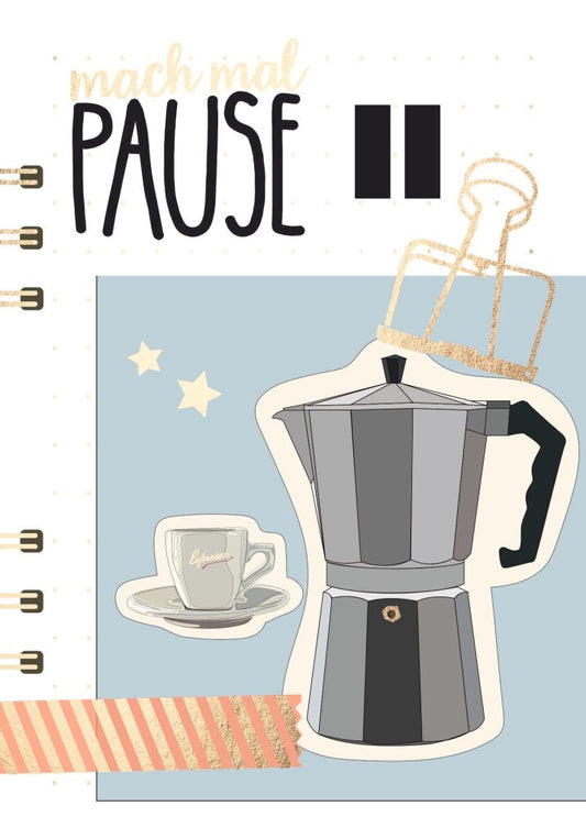 Postkarte mit inspirierendem Spruch: Gönn dir eine Auszeit