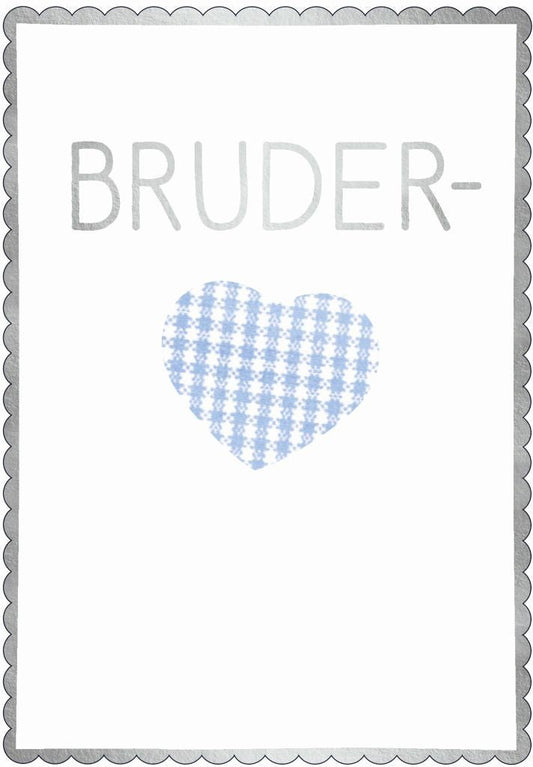 Postkarte mit liebevollem Spruch für den besten Bruderherz
