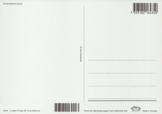 Postkarte Pettersson und Findus Tannenbaumschlagen