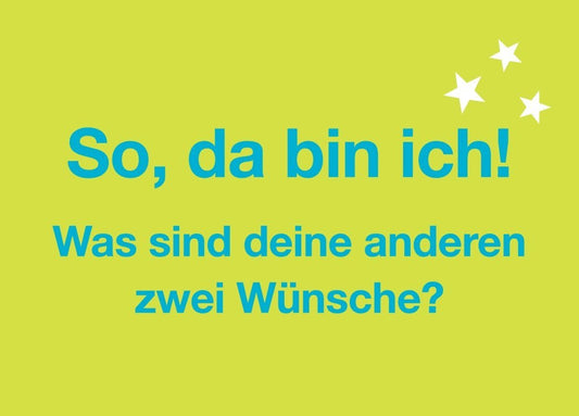 Postkarte Sprüche: Ankunftsgruß - So, da bin ich!