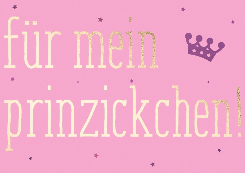 Postkarte Sprüche: Charmante Botschaft für die Prinzickchen im Leben