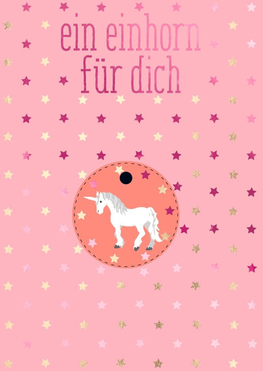 Postkarte Sprüche: Einhorn - Motiv für besondere Grüße