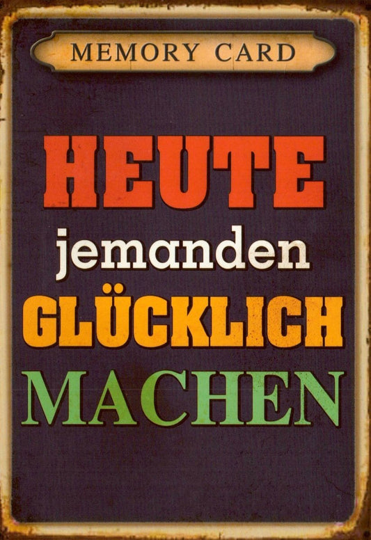 Postkarte Sprüche: Freude schenken und Herzen berühren