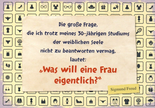 Postkarte Sprüche: Sigmund Freud Zitate für Inspiration und Nachdenklichkeit
