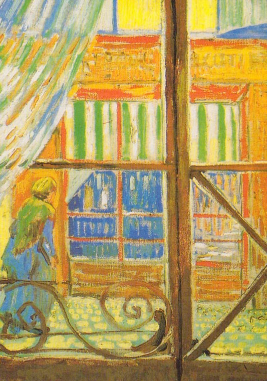 Postkarte - Van Gogh Kunstkarte "Metzgerei Fensterblick" | Impressionismus & Farbenpracht | Vintage Dekoration & Sammlerstück | Künstlerischer Reprodruck