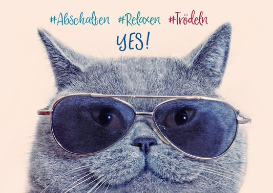 Postkarte zum Abschalten: Sprüche für Relaxen und Trödeln - Yes!
