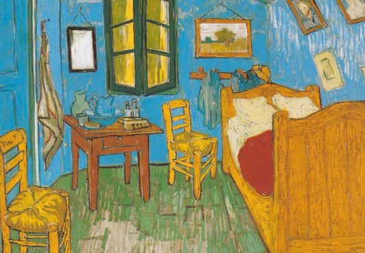 Vincent van Gogh Postkarte "Schlafzimmer in Arles" - Impressionistisches Kunstwerk für Kunstliebhaber & Sammler, Vintage Retro Geschenkidee aus dem Museumsshop