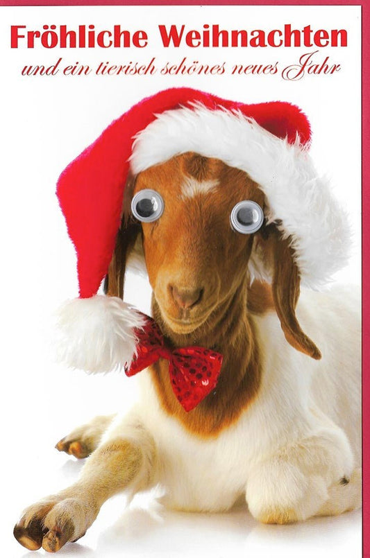 Weihnachtsgrußkarte: Ein tierisch schönes neues Jahr wünschen