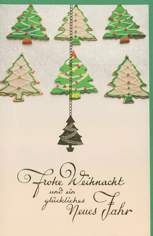 Weihnachtsgrußkarte mit Tannenbaum - Motiv – Festliche Grüße zur Weihnachtszeit