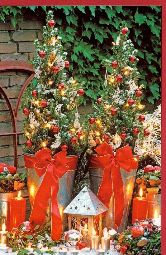 Weihnachtskarte Gartenmotiv – Festliche Dekoration für die besinnliche Jahreszeit