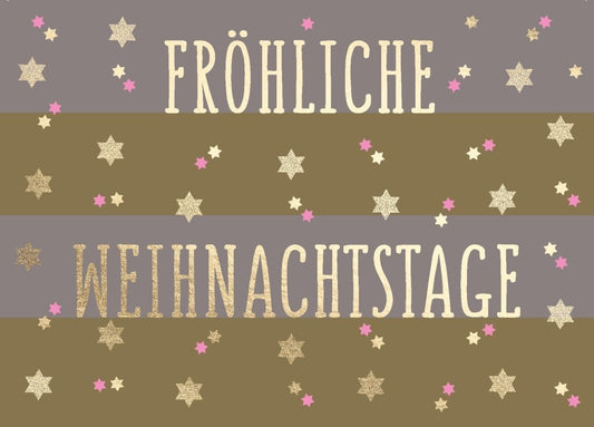 Weihnachtspostkarte - Besinnliche Grüße für die Festtage