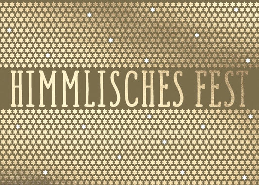 Weihnachtspostkarte FESTLICHE GRÜSSE - Zauberhafte Weihnachtsstimmung für Ihre Liebsten