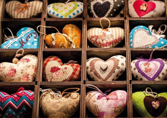 Weihnachtspostkarte mit Foto und 16 Herzen – Festliche Grüße zur Weihnachtszeit