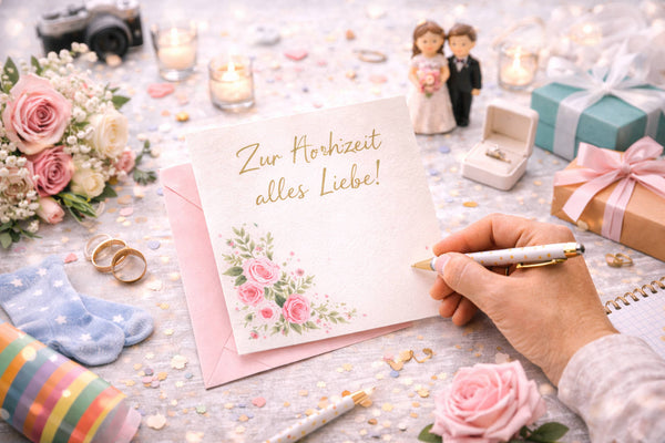 Hochzeitskarte schreiben