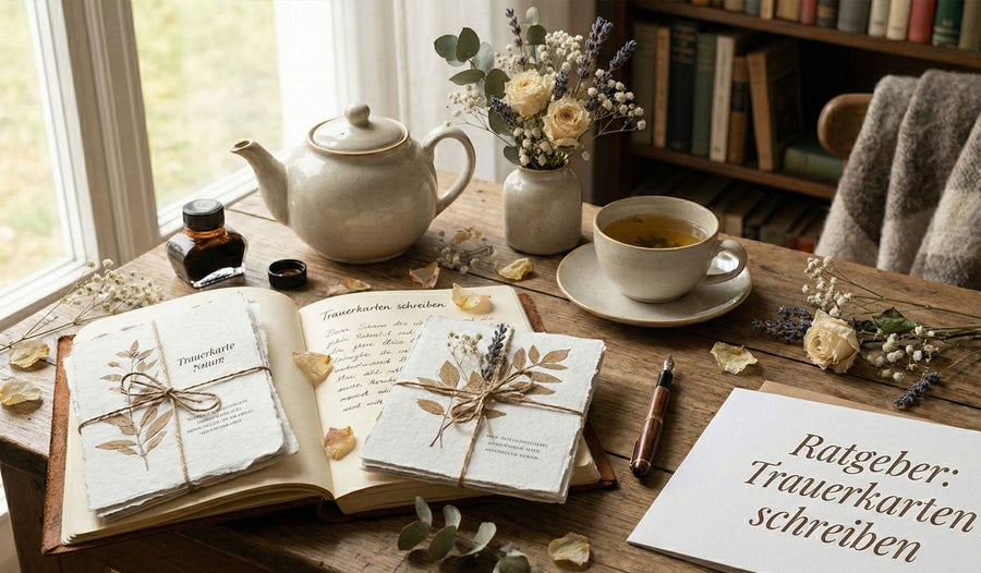 Trauerkarte schreiben: Aufbau, Mustertexte & Tipps für einfühlsame Worte
