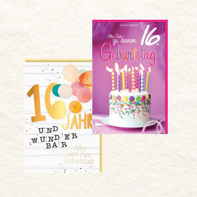 Geburtstagskarten 16 Jahre