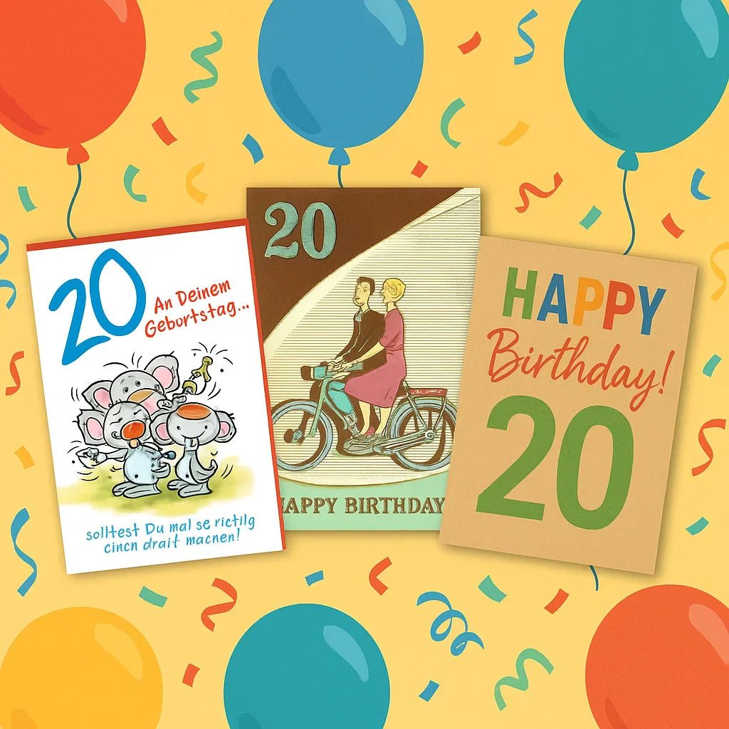 Geburtstagskarten 20 Jahre
