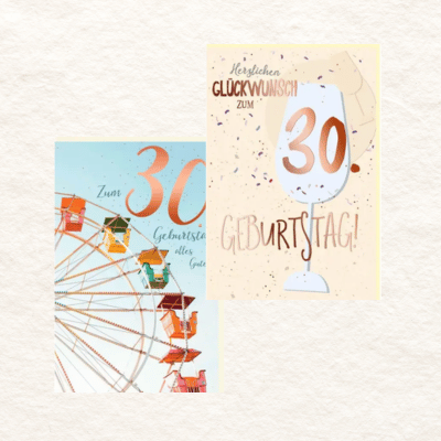 Geburtstagskarten 30 Jahre