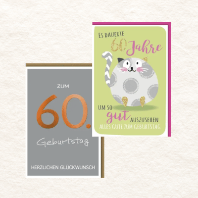 Geburtstagskarten 60 Jahre