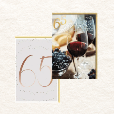 Geburtstagskarten 65 Jahre
