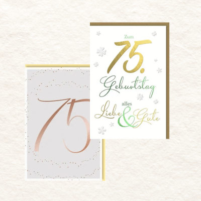 Geburtstagskarten 75 Jahre