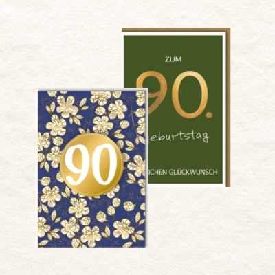 Geburtstagskarten 90 Jahre