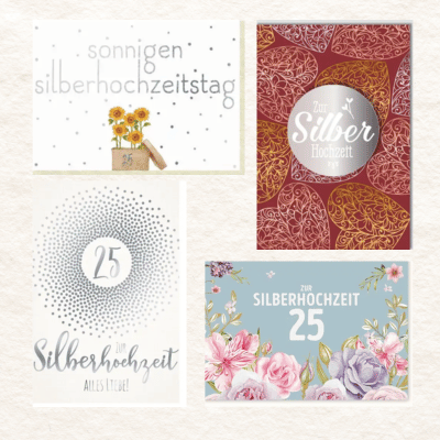 Glückwunschkarten Silberhochzeit