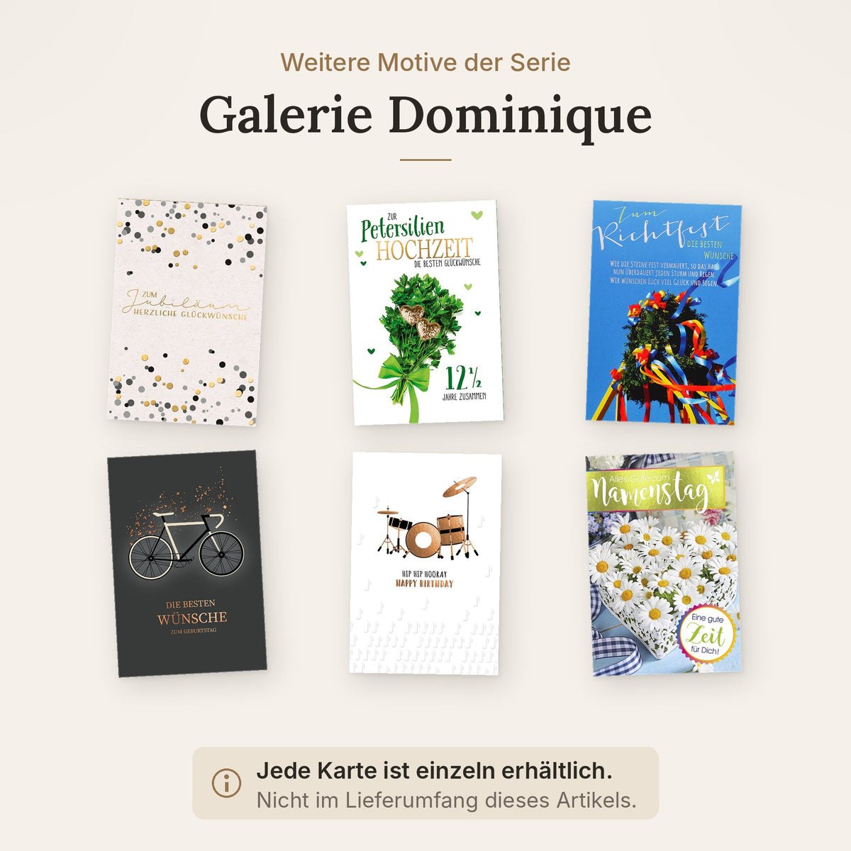 Weitere Motive der Serie Galerie Dominique, einzeln erhältlich