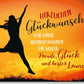 Allgemeine Glückwunschkarte - Freude & Jubel, Orange Silhouette, Inspirierende Botschaft für Familie & Freunde