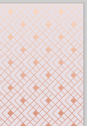 Blankokarte Business Bronze mit Rauten - Hochwertige Gutsch Karte für stilvolle Anlässe