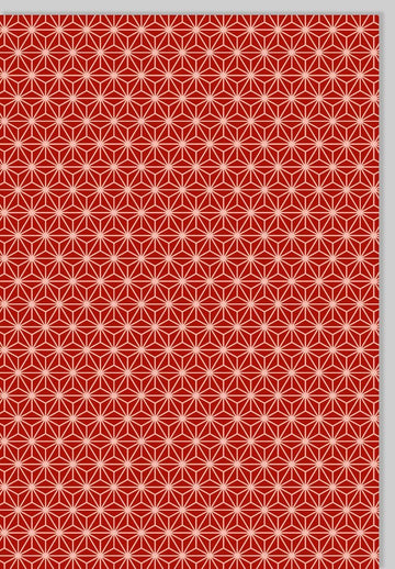 Blankokarte Business Rot mit Goldfolien - Sternen - Hochwertige Gutsch Karte