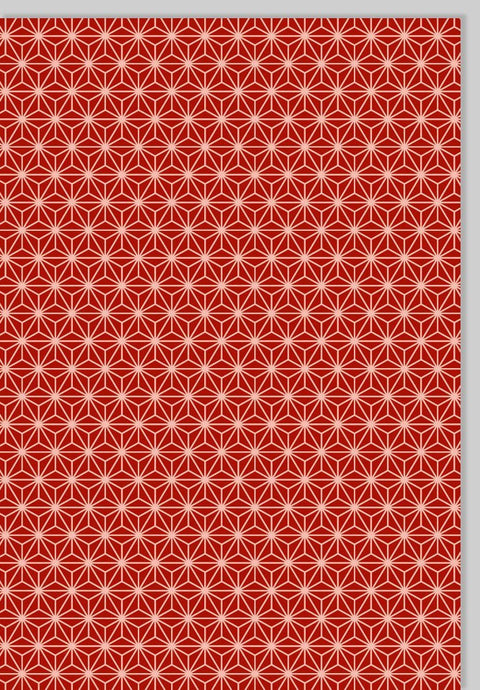 Blankokarte Business Rot mit Goldfolien - Sternen - Hochwertige Gutsch Karte