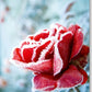 Blankokarte mit Rosenmotiv: Makrofotografie von Tau & Frost, Natürliche Schönheit für besondere Anlässe, Ideal als Geschenk für Frauen & Männer