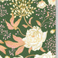 Blankokarte Rose Grün mit Goldfolie - Elegante Grußkarte für besondere Anlässe