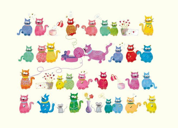 Blankopostkarte Katzen Premium ohne Text