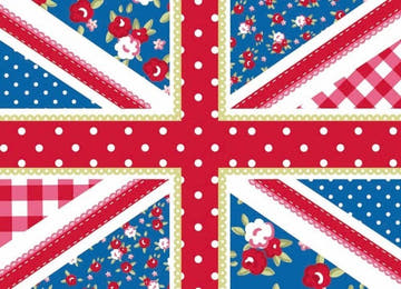 Blankopostkarte: Union Jack Design für vielseitige Anlässe