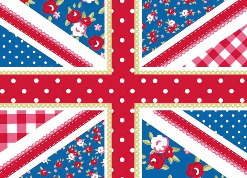 Blankopostkarte: Union Jack Design für vielseitige Anlässe