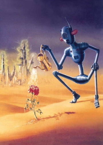 Blankopostkarte: Verliebter Alien - Eine galaktische Liebesbotschaft