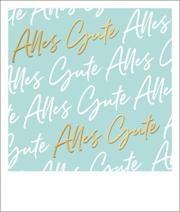 Business - Glückwunschkarte mit Goldfolie – Alles Gute für besondere Anlässe