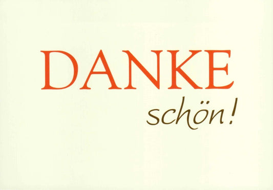 Danksagungskarte Gelber Hintergrund mit "Danke Schön" Botschaft