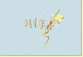 Danksagungskarte mit Blumenstrauß Motiv in Gold auf hellblauem Hintergrund liebevoll gestaltet hochwertige Grußkarte zum Danke sagen