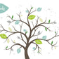 Danksagungskarte mit Naturbaum - Design – Mehrsprachige Karte in Grün & Braun, Blätterillustration