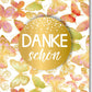 Danksagungskarte mit Schmetterlingen & Goldakzenten – Edle Karte für besondere Anlässe, Premium Geschenkkarte