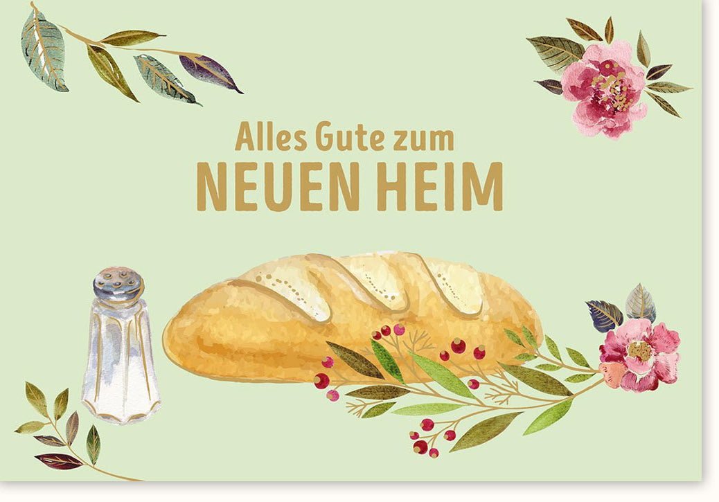 Einzugskarte - Stilvolle Glückwünsche zum neuen Zuhause & Hauswarming - Ideal für Wohnungseinweihung