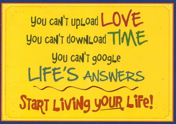 Englische Postkarte mit Spruch - Upload Download Design