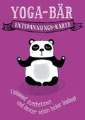 Entspannungskarte YOGA-BÄR mit inspirierendem Spruch - Postkarten-Sprüche für ruhige Momente