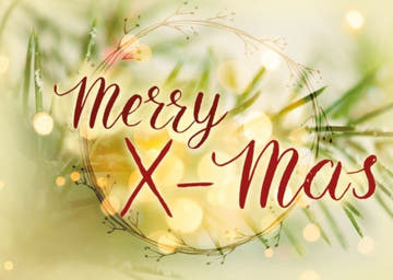 Festliche Postkarte: Frohe Weihnachten II