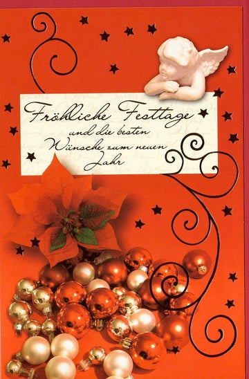 Festtagskarte Engel - Besinnliche Weihnachtsgrüße für eine frohe Adventszeit